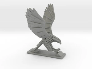 sliced hawk desktoy 3D Print Model