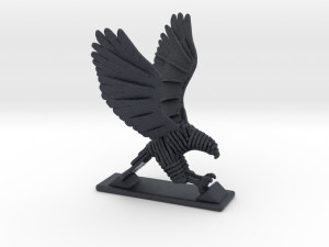 sliced hawk desktoy 3D 프린트 모델