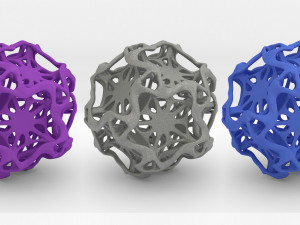 drilled perforated dodecahedron flower 3D Print Model