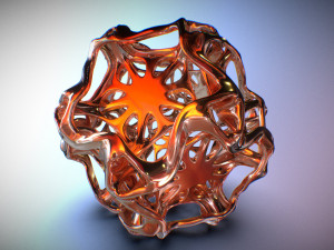 drilled perforated dodecahedron flower 3D Print Model