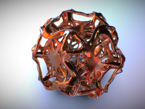 drilled perforated dodecahedron flower 3D Print Model