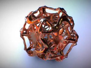 drilled perforated dodecahedron flower 3D Print Model