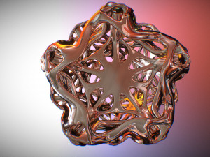 drilled perforated dodecahedron flower 3D Print Model