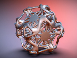 drilled perforated dodecahedron flower 3D Print Model