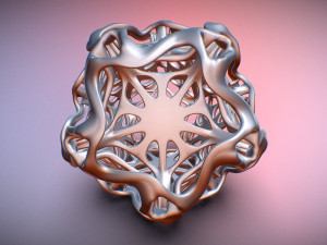 drilled perforated dodecahedron flower 3D Print Model