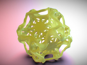drilled perforated dodecahedron flower 3D Print Model