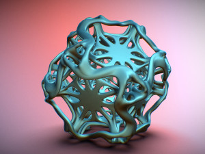 drilled perforated dodecahedron flower 3D Print Model