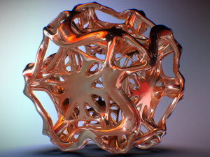 drilled perforated dodecahedron flower 3D Print Model