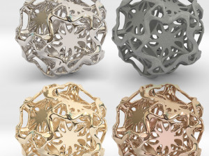 drilled perforated dodecahedron flower 3D Print Model