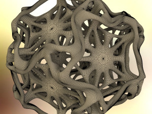 drilled perforated dodecahedron flower 3D Print Model