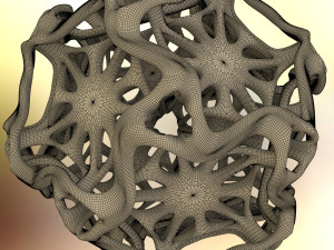 drilled perforated dodecahedron flower 3D Print Model