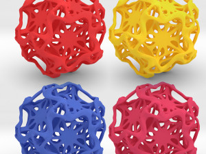 drilled perforated dodecahedron flower 3D Print Model