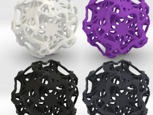 drilled perforated dodecahedron flower 3D Print Model