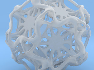 drilled perforated dodecahedron flower 3D Print Model
