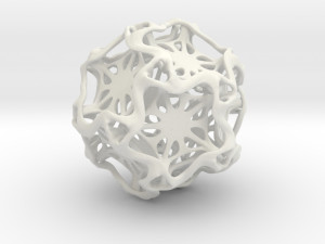drilled perforated dodecahedron flower 3D Print Model