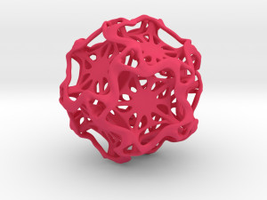 drilled perforated dodecahedron flower 3D Print Model
