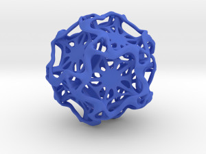 drilled perforated dodecahedron flower 3D Print Model
