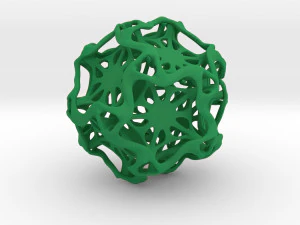 drilled perforated dodecahedron flower 3D Print Model