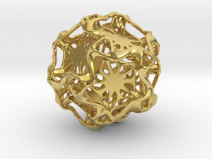 drilled perforated dodecahedron flower 3D Print Model