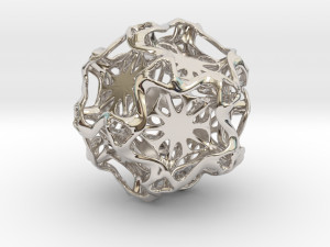 drilled perforated dodecahedron flower 3D Print Model