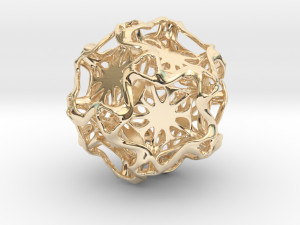 drilled perforated dodecahedron flower 3D Print Model
