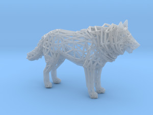 white wolf standing 3Dプリントモデル