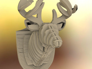 deer head pendant Modelo de Impressão 3D