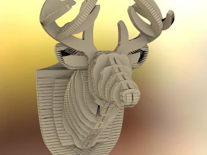 deer head pendant 3D Print Model