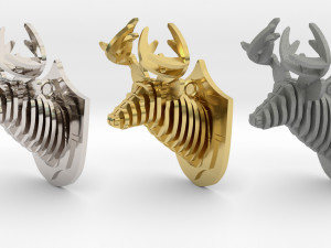 deer head pendant 3D Print Model