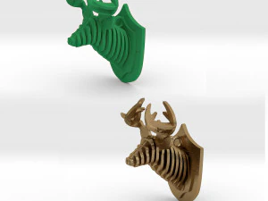 deer head pendant 3D Print Model