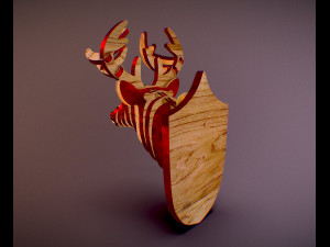 deer head pendant Modelo de Impressão 3D