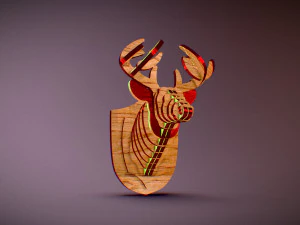 deer head pendant 3D Print Model