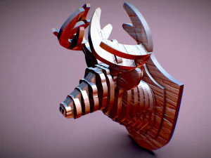 deer head pendant 3D Print Model