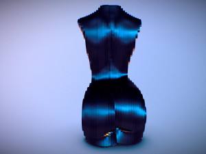 sliced female torso model 3D प्रिंट मॉडल