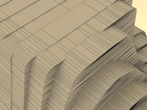 sliced female torso model 3D Print Model