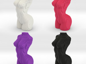 sliced female torso model 3D प्रिंट मॉडल