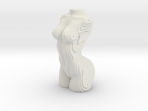 sliced female torso model 3D प्रिंट मॉडल