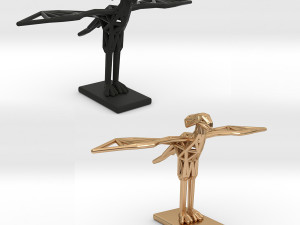 secretary bird adult male 3D Принт Модель