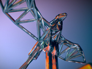 secretary bird adult male 3D Принт Модель