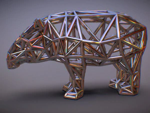 bairds tapir adult male 3D Print Model