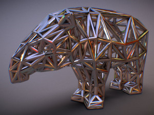 bairds tapir adult male 3D-printmodel
