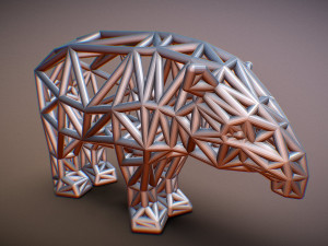 bairds tapir adult male 3D-printmodel