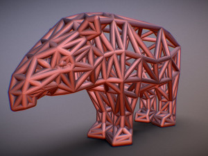 bairds tapir adult male 3D-printmodel