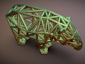 bairds tapir adult male 3D-printmodel