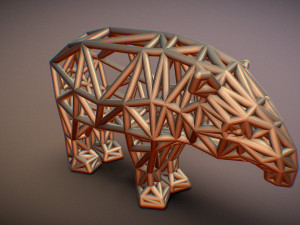 bairds tapir adult male 3D-printmodel