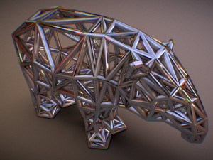 bairds tapir adult male 3D-printmodel