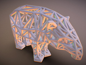 bairds tapir adult male 3D-printmodel