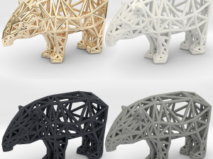 bairds tapir adult male 3D-printmodel