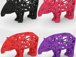 bairds tapir adult male 3D-printmodel
