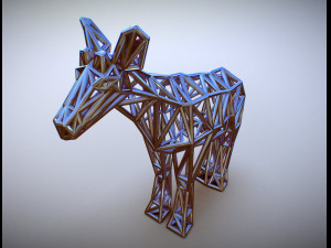 okapi adult male Modelo de impresión 3D